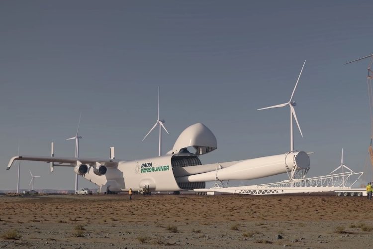 Radia WindRunner : l&rsquo;avion géant capable de dévorer des éoliennes étonne le monde !
