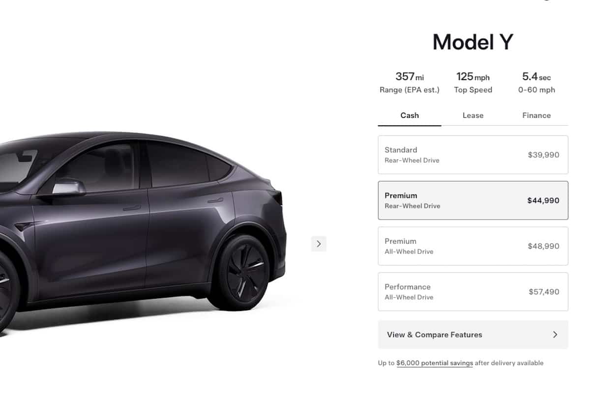 Tesla Model Y Range 2025