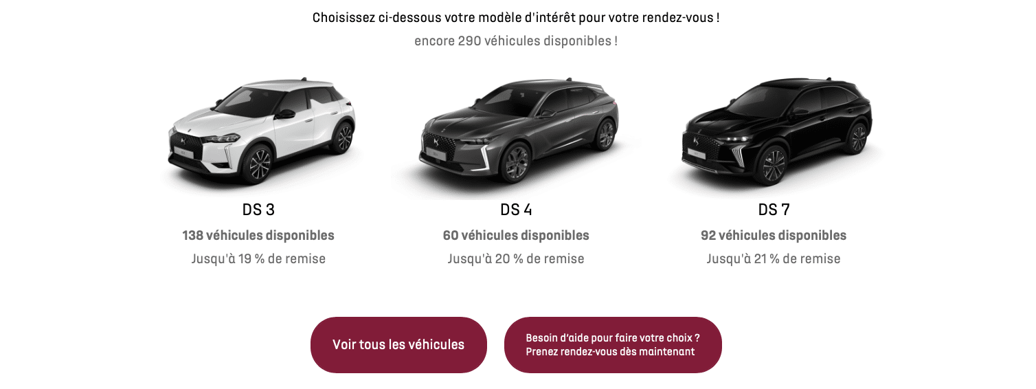 Capture d'écran du déstockage